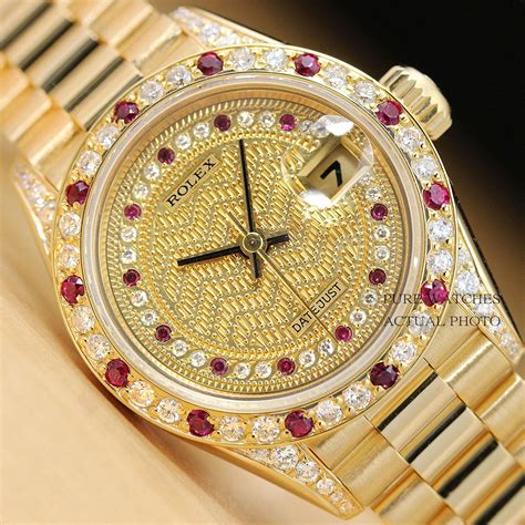 ruby diamond rolex|original Rolex bezel.